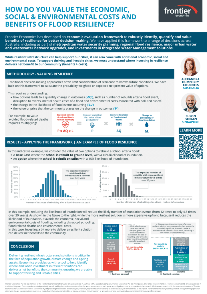 Poster on How do you value the economic, social and environmental cost and benefits of flood resilience?